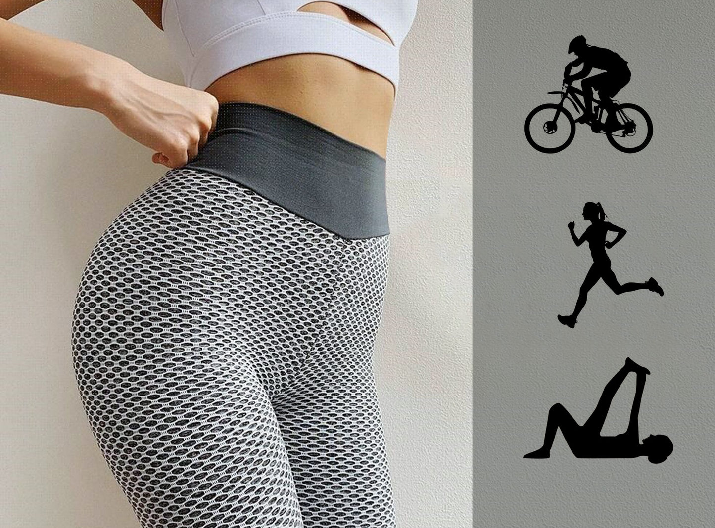 Push-Up Leggings "Silver"