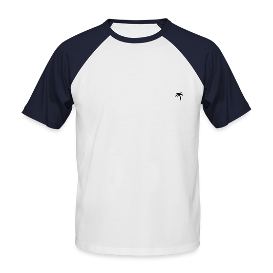 Black Palm - Baseballshirt Herren - Weiß/Navy