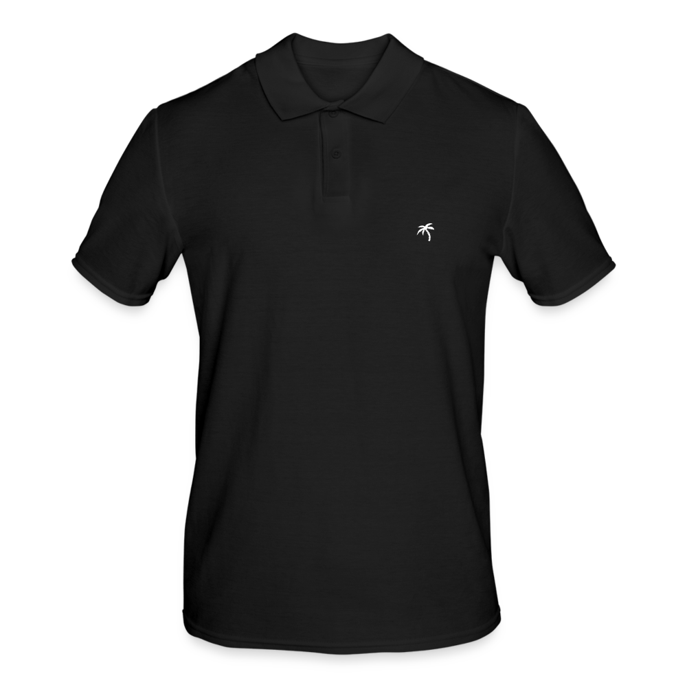 THE HAPPY PALM© Herren Polo Shirt - Schwarz