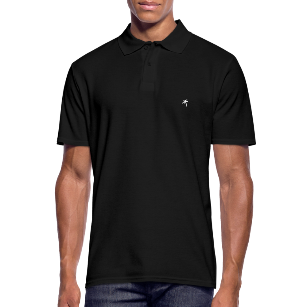 THE HAPPY PALM© Herren Polo Shirt - Schwarz