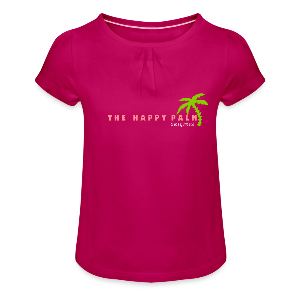 THE HAPPY PALM© Kinder T-Shirt Mädchen - Fuchsia