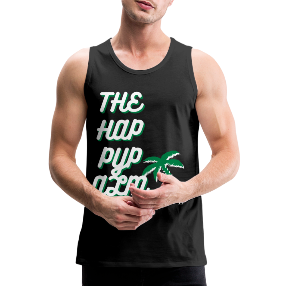 THE HAPPY PALM© Herren Tank Top - Schwarz