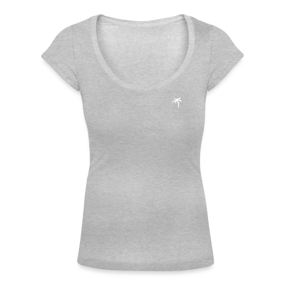 White Palm - Rundhalsshirt Damen - Grau meliert