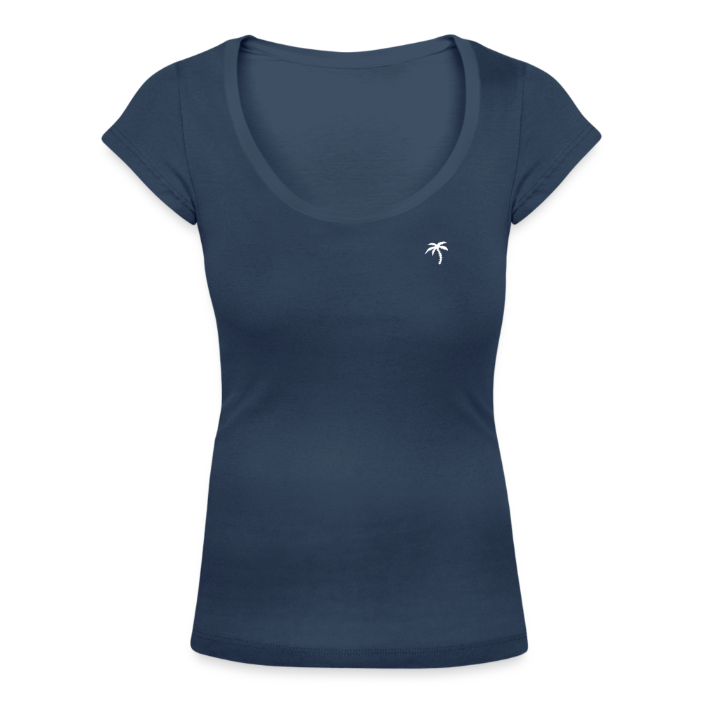 White Palm - Rundhalsshirt Damen - Navy