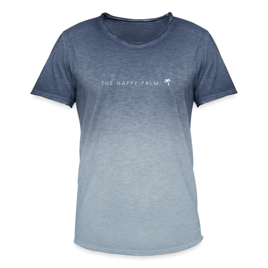 Color Transition T-Shirt Herren - Dip Dye Blau