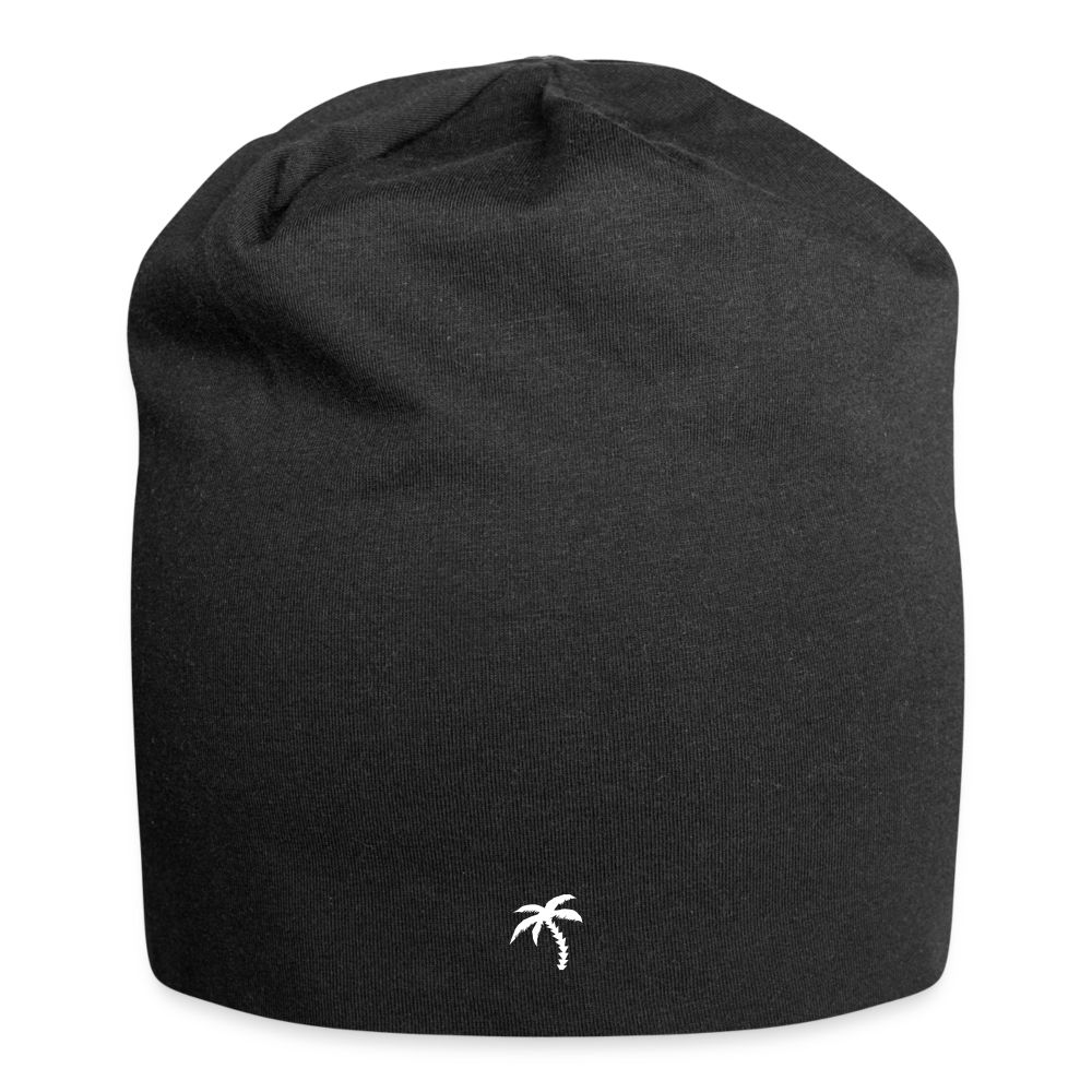 Jersey-Beanie - Schwarz