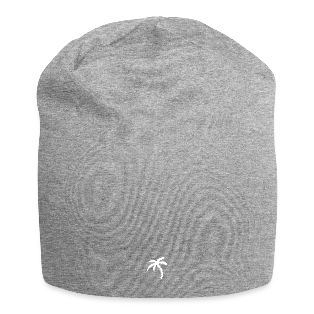 Jersey-Beanie - Grau meliert