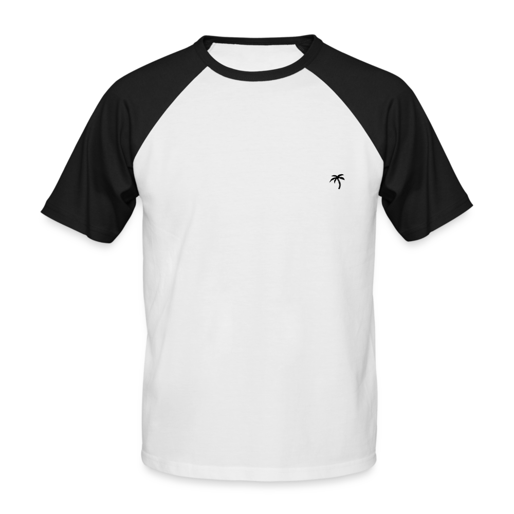 Black Palm - Baseballshirt Herren - Weiß/Schwarz