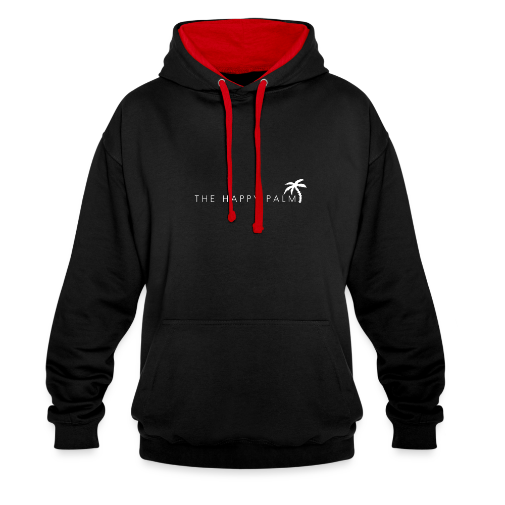 Herren Kapuzenpullover Hoodie - Schwarz/Rot