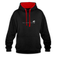 Herren Kapuzenpullover Hoodie - Schwarz/Rot