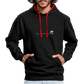 Herren Kapuzenpullover Hoodie - Schwarz/Rot