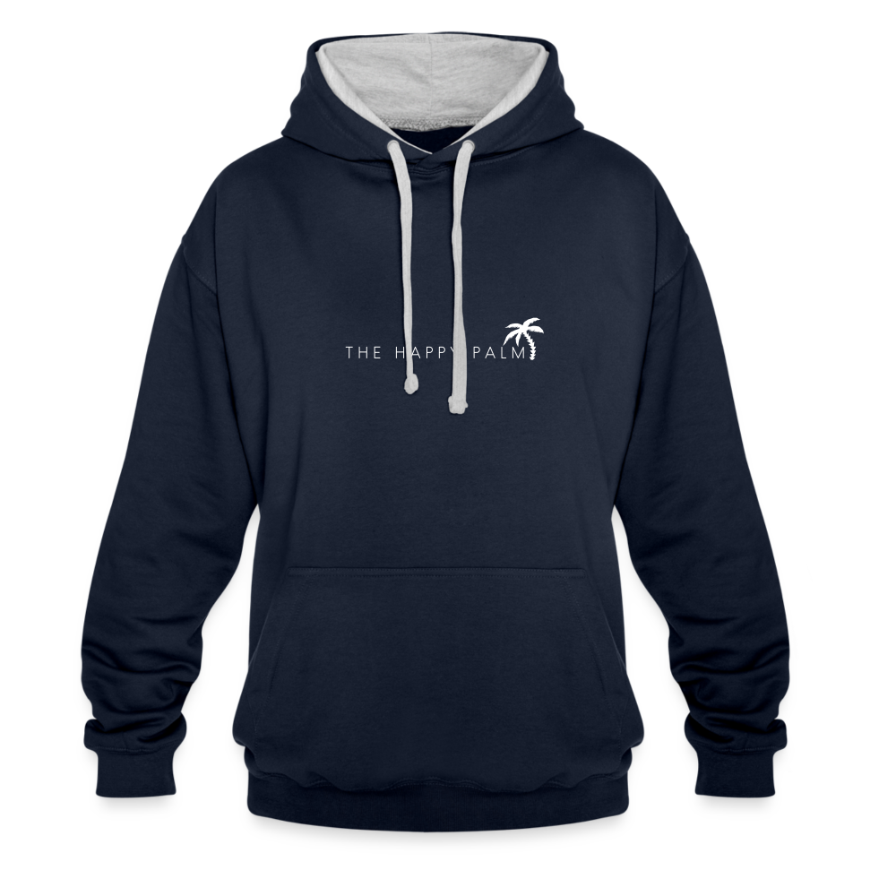 Herren Kapuzenpullover Hoodie - Navy/Grau meliert