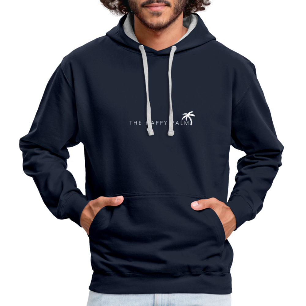 Herren Kapuzenpullover Hoodie - Navy/Grau meliert