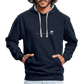 Herren Kapuzenpullover Hoodie - Navy/Grau meliert