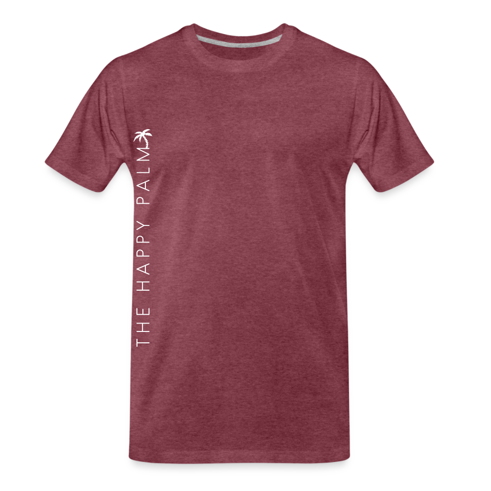 Premium T-Shirt Herren - Bordeauxrot meliert