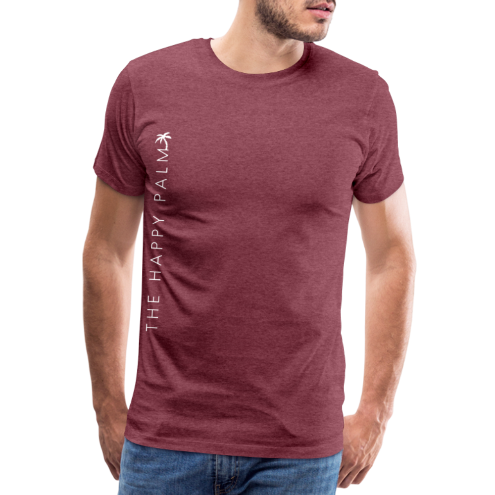 Premium T-Shirt Herren - Bordeauxrot meliert