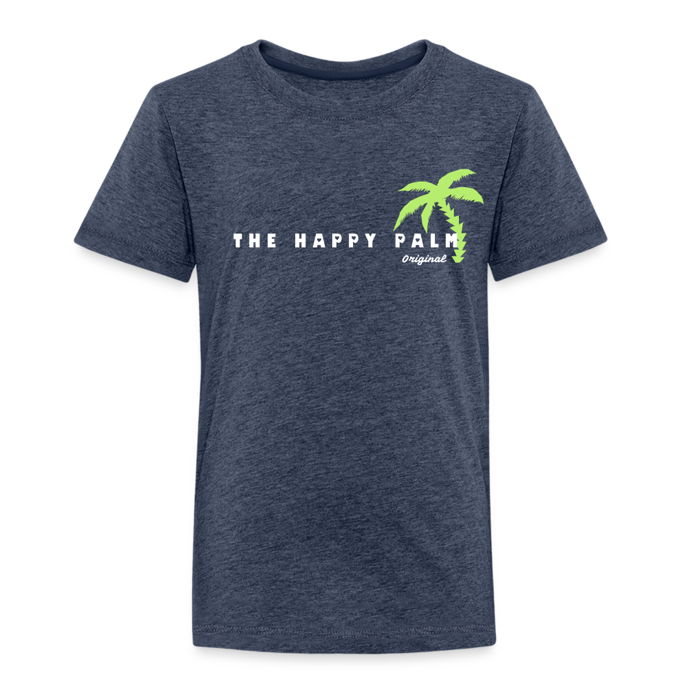 THE HAPPY PALM© Kinder T-Shirt  Jungen - Blau meliert