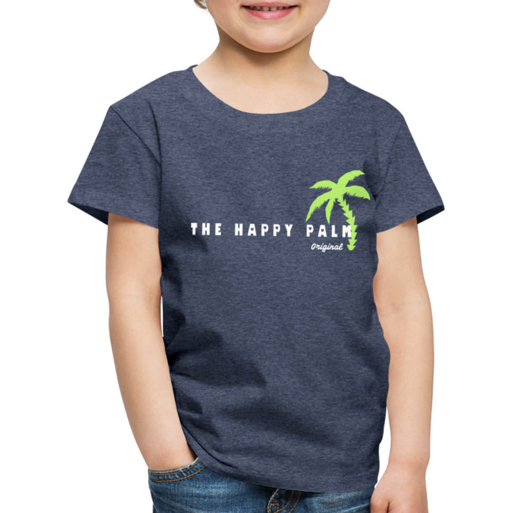 THE HAPPY PALM© Kinder T-Shirt  Jungen - Blau meliert