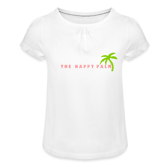 THE HAPPY PALM© Kinder T-Shirt Mädchen - Weiß