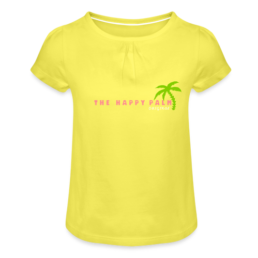 THE HAPPY PALM© Kinder T-Shirt Mädchen - Gelb