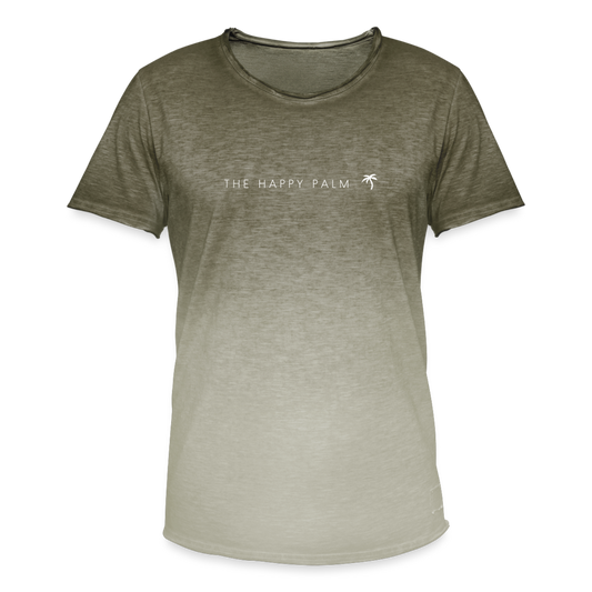 Color Transition T-Shirt Herren - Dip Dye Khaki